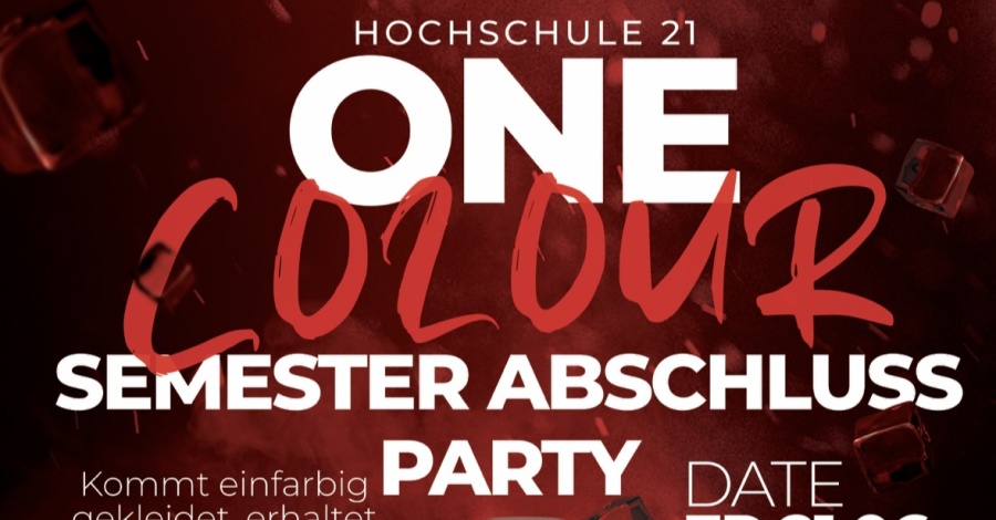 One Colour - Semester abschluss Party